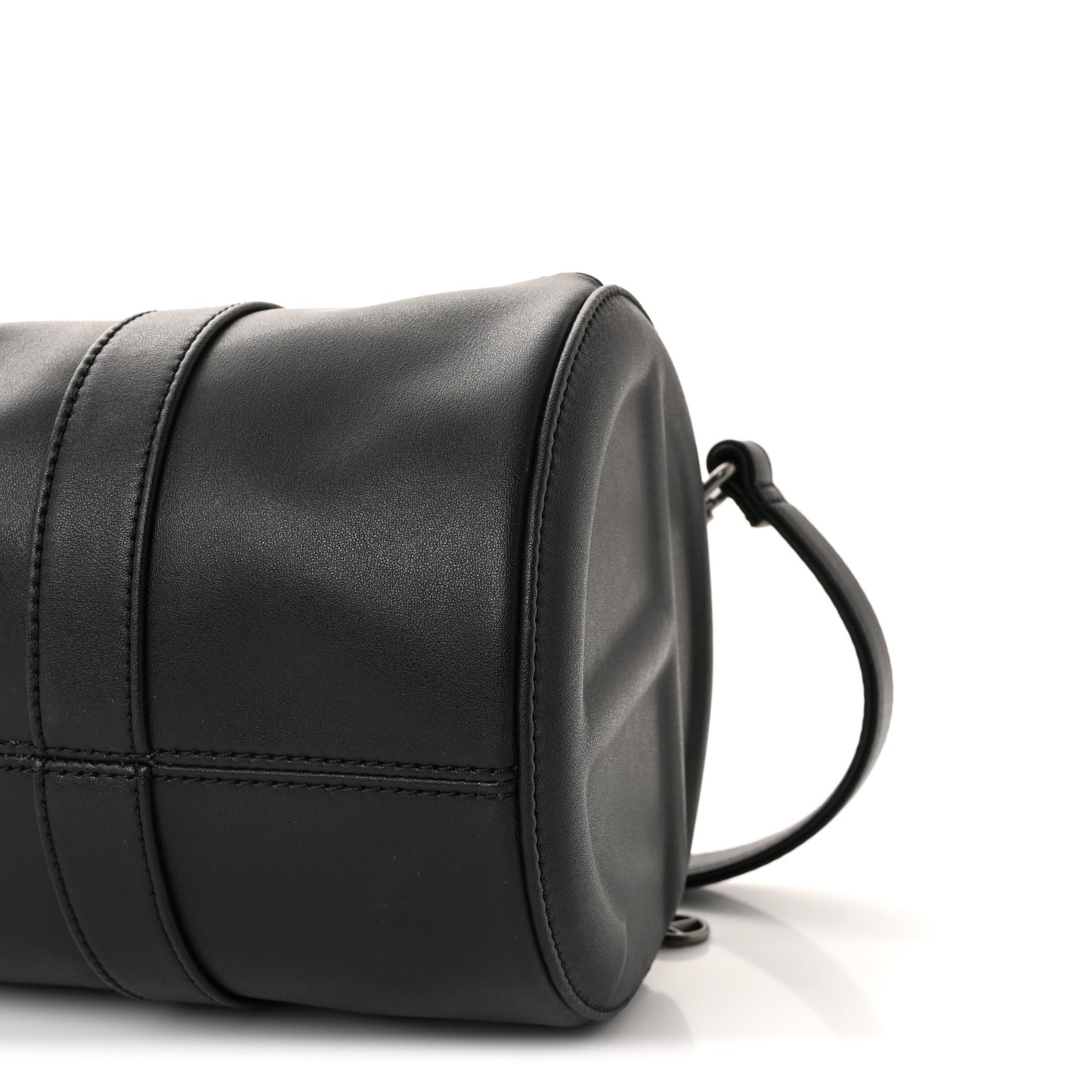 Vegan Leather Medium Duffle Black