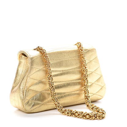 Chanel Metallic Lambskin Quilted Mini Flap Gold 2 of 10