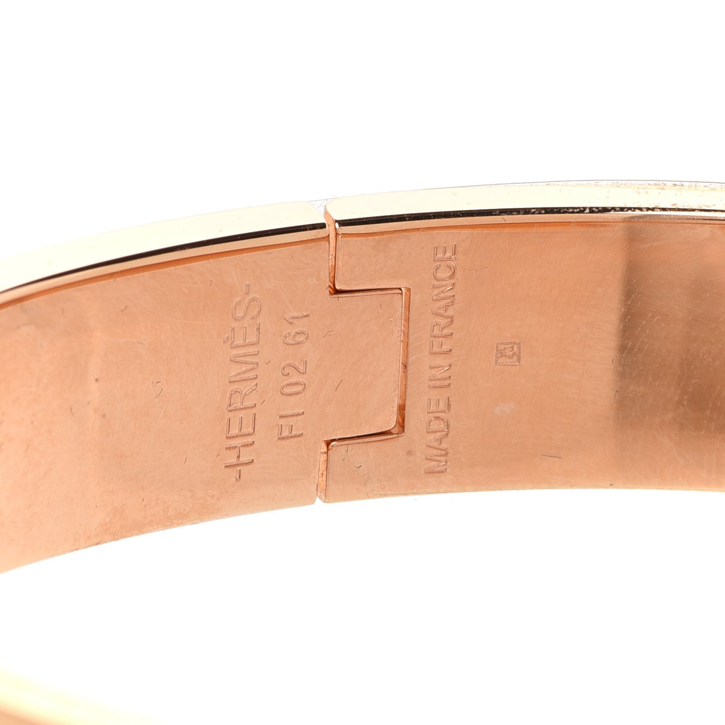 Enamel Narrow Clic Clac H Bracelet PM Bleu Polaire
