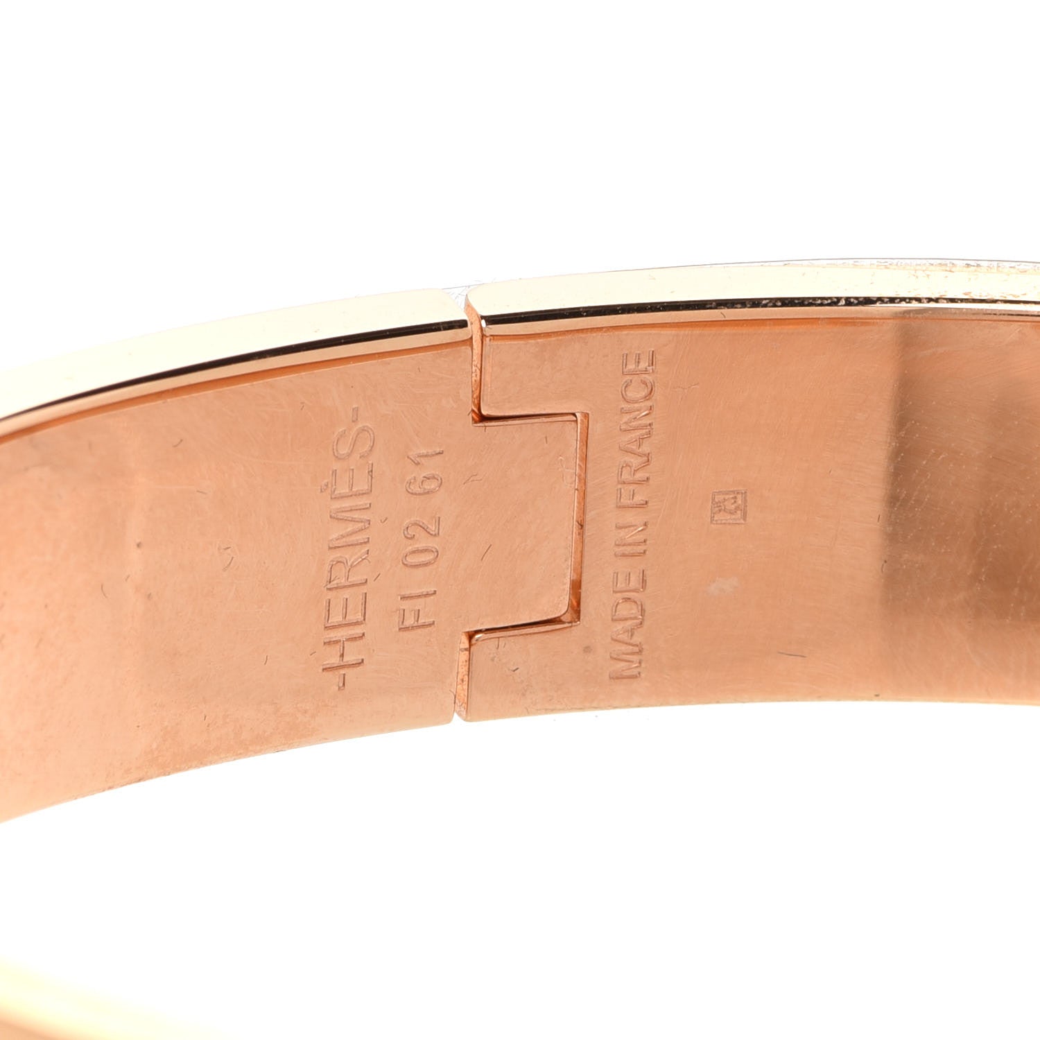 Hermes Enamel Narrow Clic Clac H Bracelet PM Bleu Polaire 5 of 6