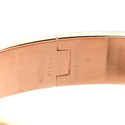 Hermes Enamel Narrow Clic Clac H Bracelet PM Bleu Polaire 5 of 6