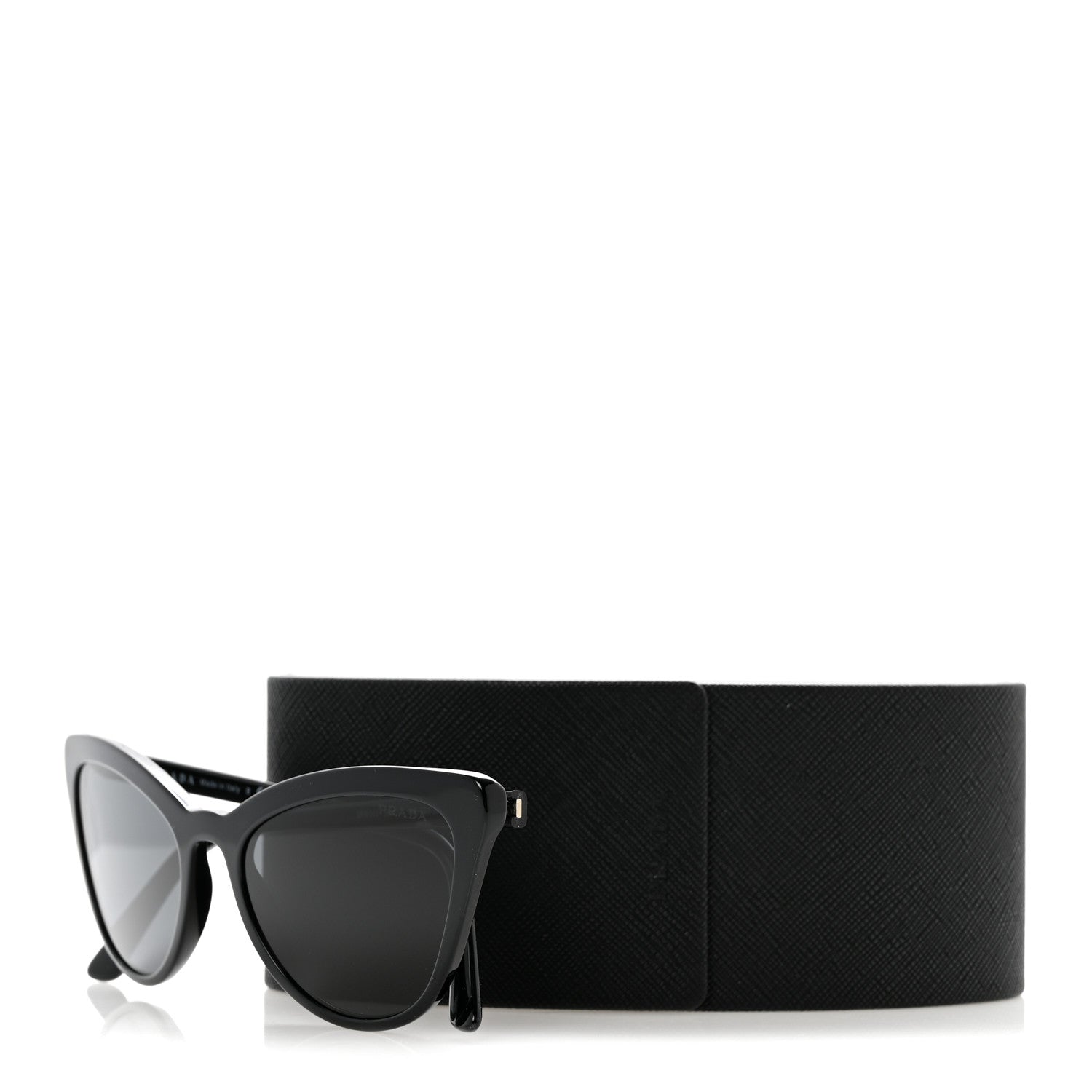 Prada Acetate Cat Eye Sunglasses SPR 01V Black 9 of 9