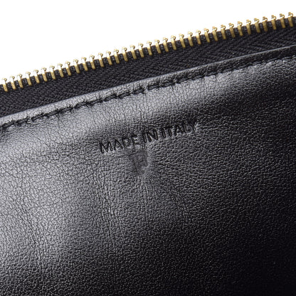 Celine Calfskin Quilted C Charm Pouch Black 7 of 9