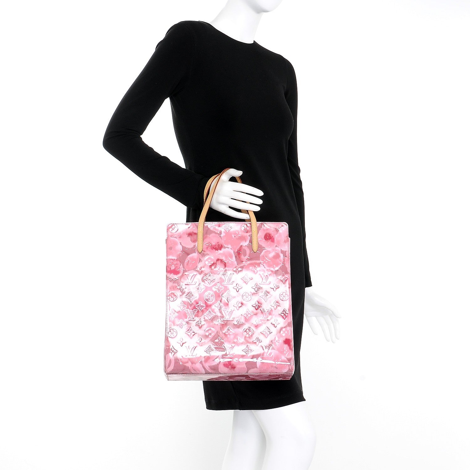 Louis Vuitton Vernis Ikat Catalina NS Bag Rose Velours 2 of 7