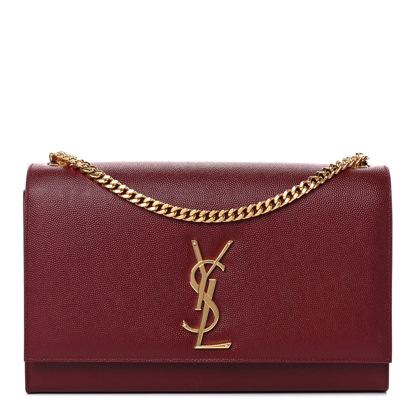 Grain De Poudre Medium Monogram Kate Satchel Dark Red