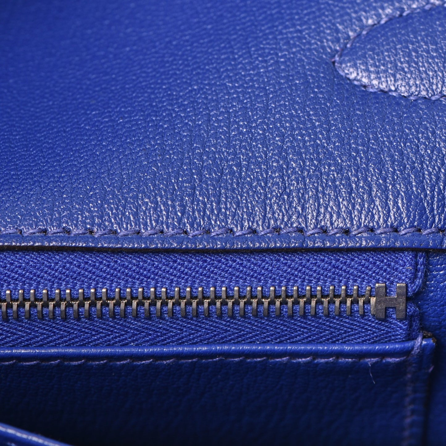 Togo Birkin 35 Bleu Electrique