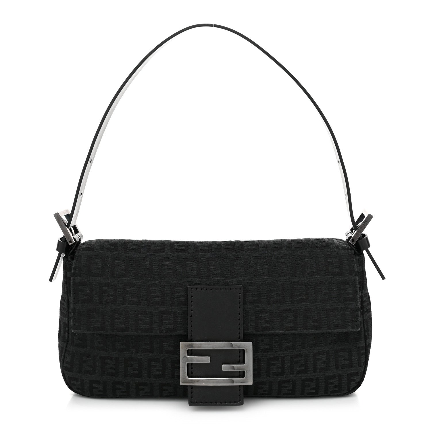 Fendi Zucchino Baguette Black 1 of 11
