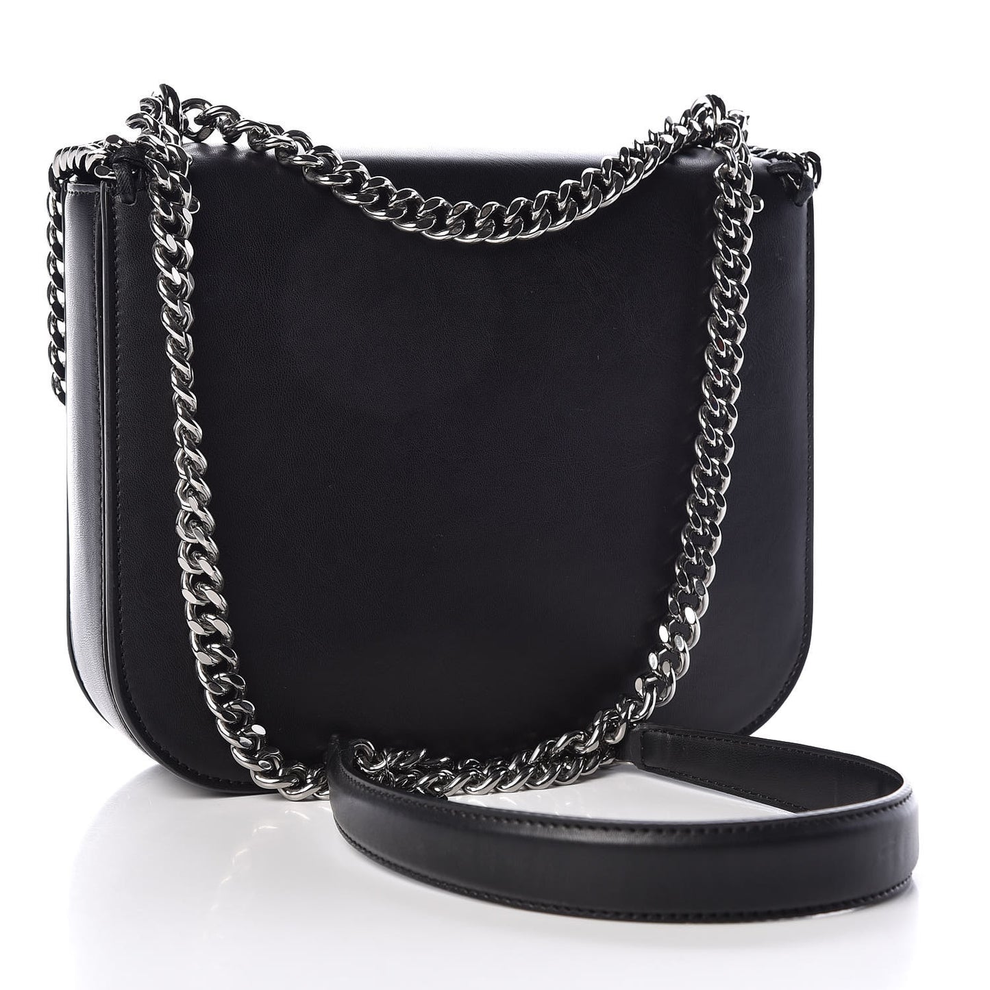 Eco Alter Nappa Medium Falabella Box Floral Embellished Shoulder Bag Black