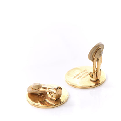 Hermes Clou De Selle Clip On Earrings Gold 3 of 4