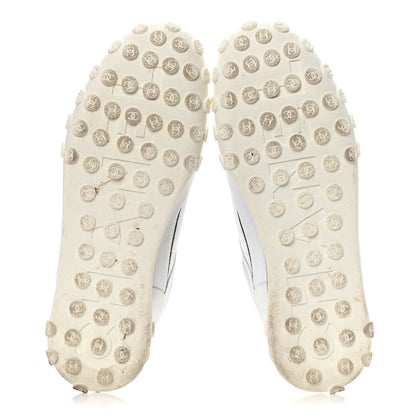 Chanel Calfskin Mesh Lycra Womens Logo Sneakers 39 White 7 of 16
