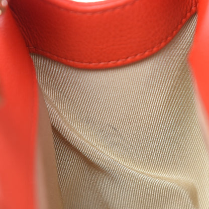 Chanel Grained Calfskin Stitched Small Label Click Shopper Tote Red 12 of 13