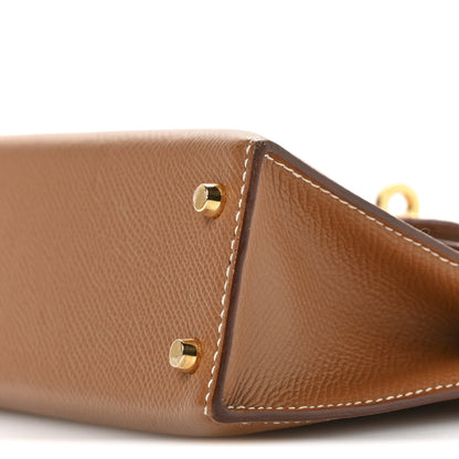 Hermes Epsom Mini Kelly Sellier 20 Gold 9 of 10