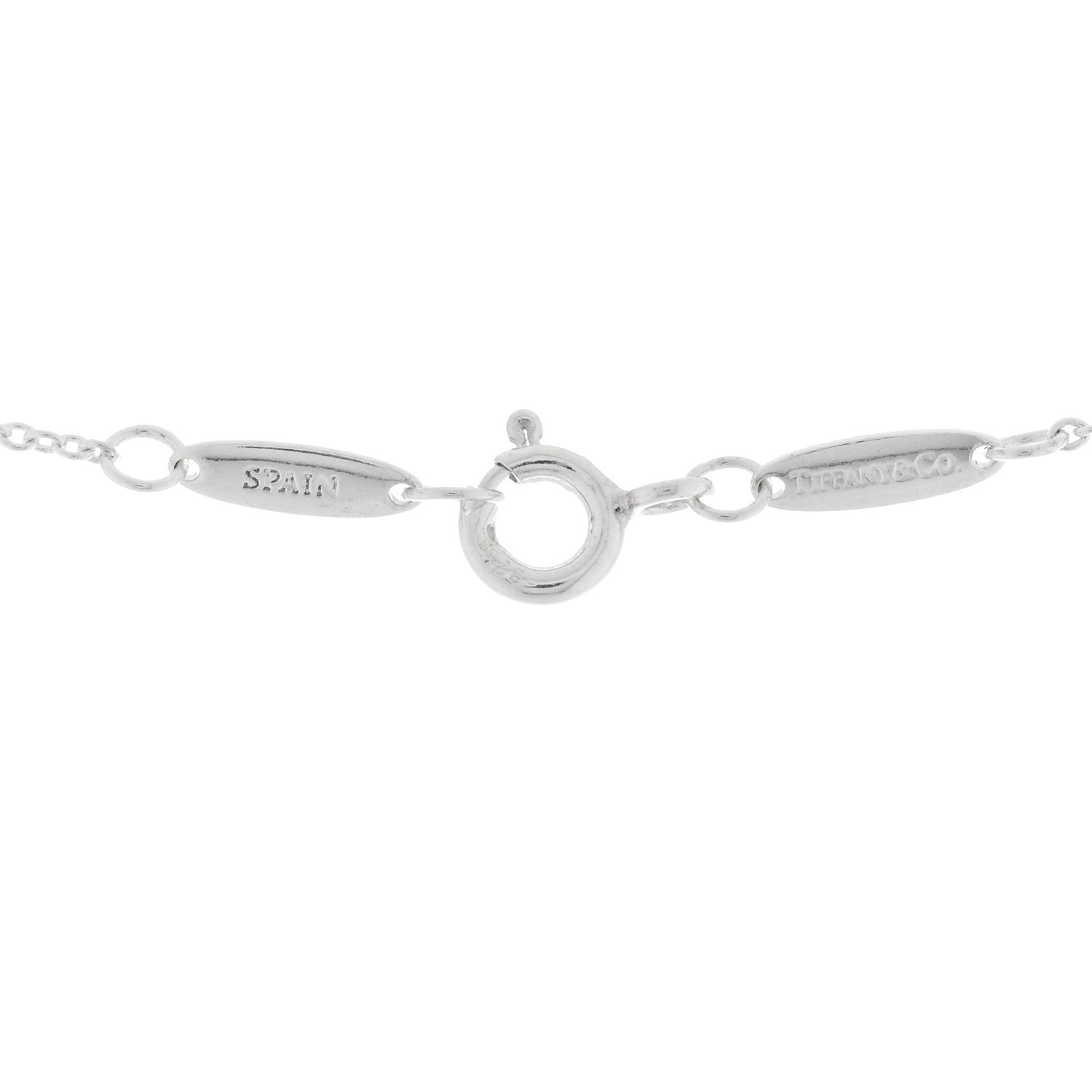 Tiffany Sterling Silver 11mm Elsa Peretti Open Heart Pendant Necklace 4 of 5