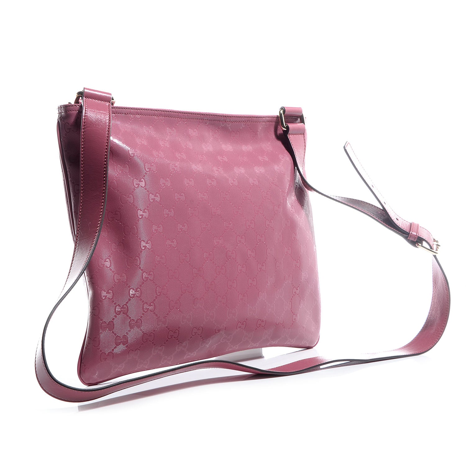 Gucci Imprime Monogram Medium Flat Messenger Bag Vintage Rose 3 of 7