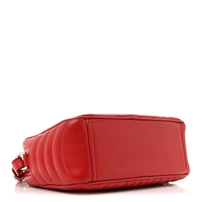 Prada Soft Calfskin Diagramme Camera Bag Rosso 4 of 13