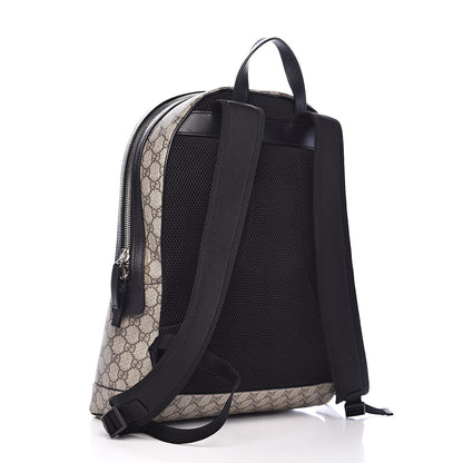 Gucci GG Supreme Monogram Web Dome Backpack Black 3 of 10