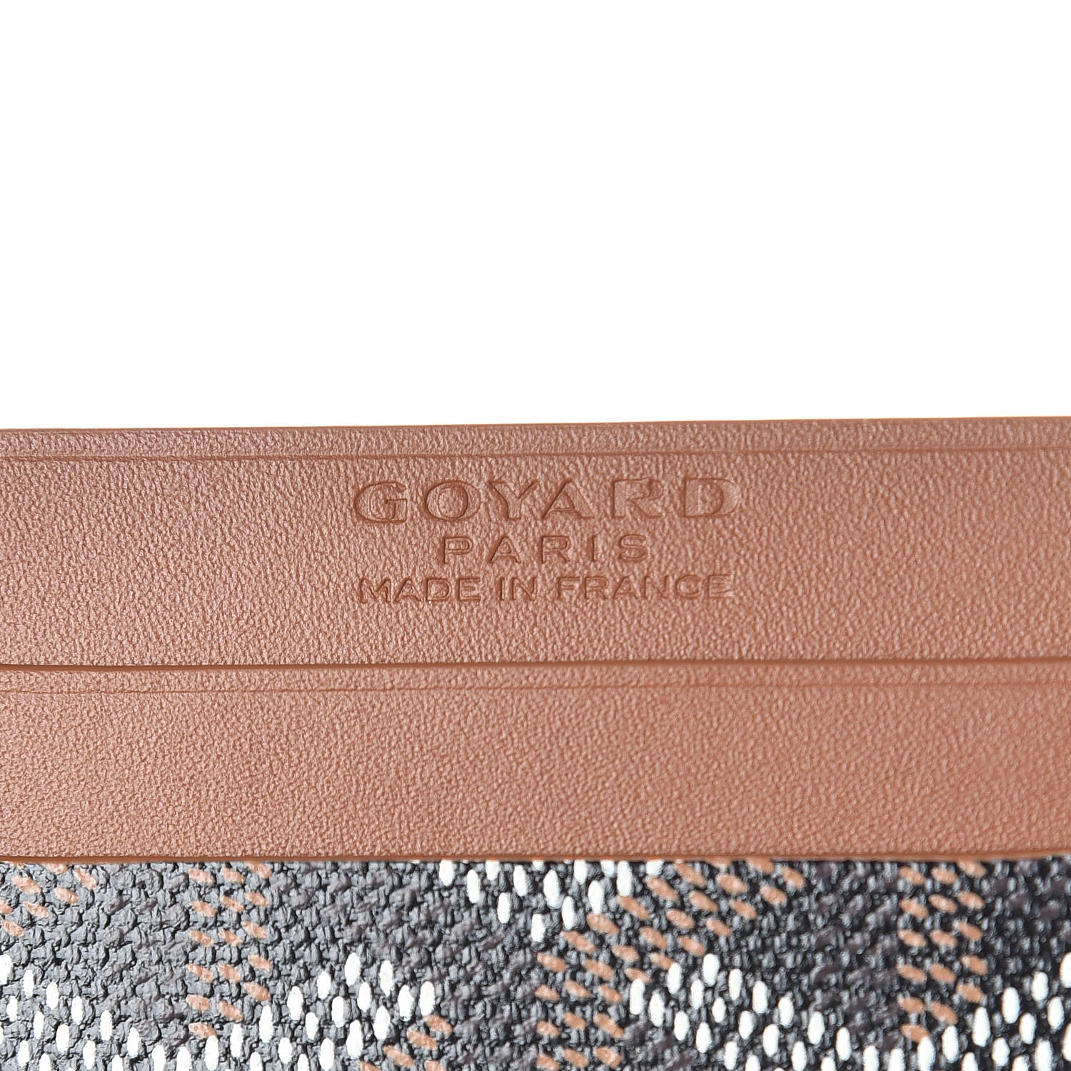 Goyard Goyardine Saint Sulpice Card Holder Black Gold 6 of 7