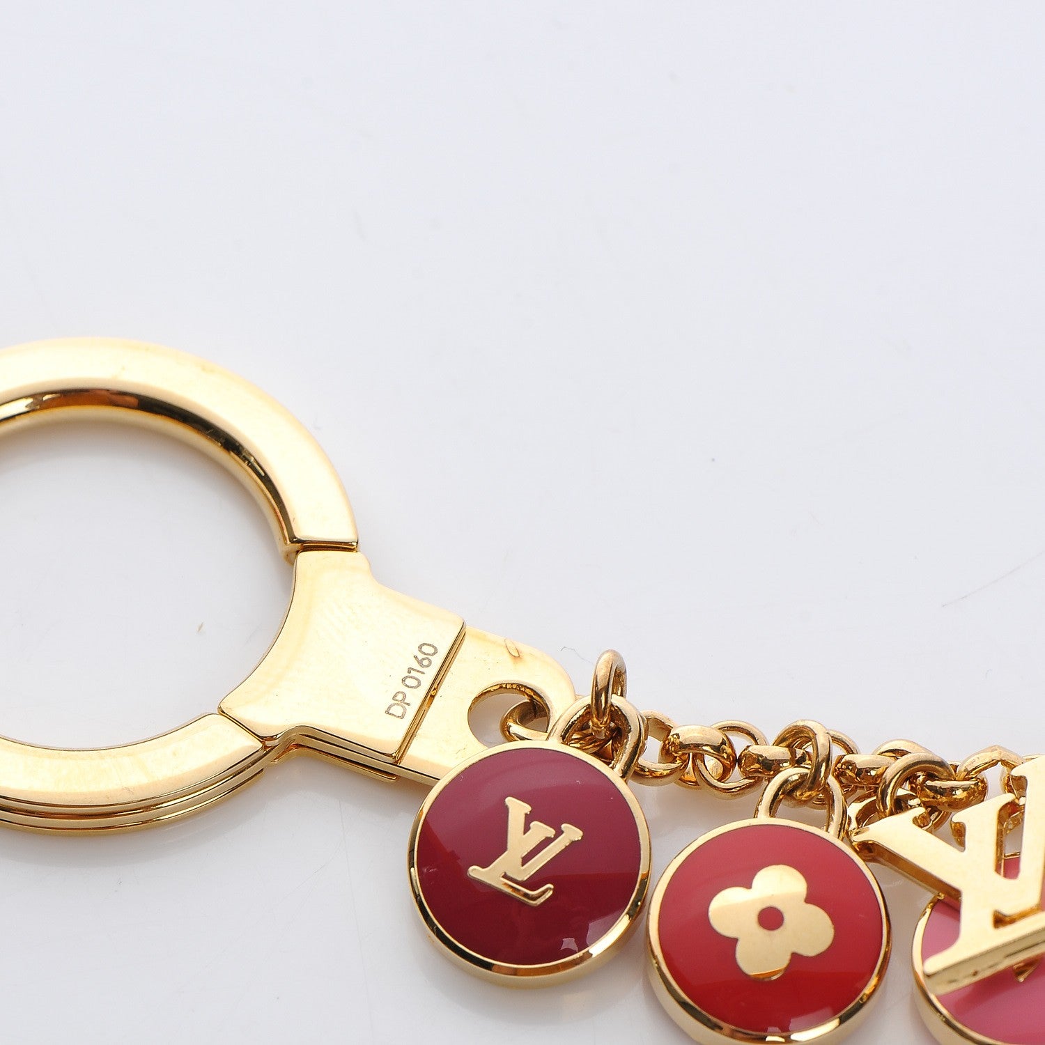 Louis Vuitton Pastilles Key Chain Bag Charm Rouge 4 of 5