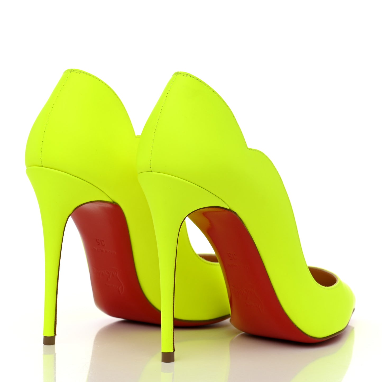 Calfskin Hot Chick 100 Pumps 35 Fluo