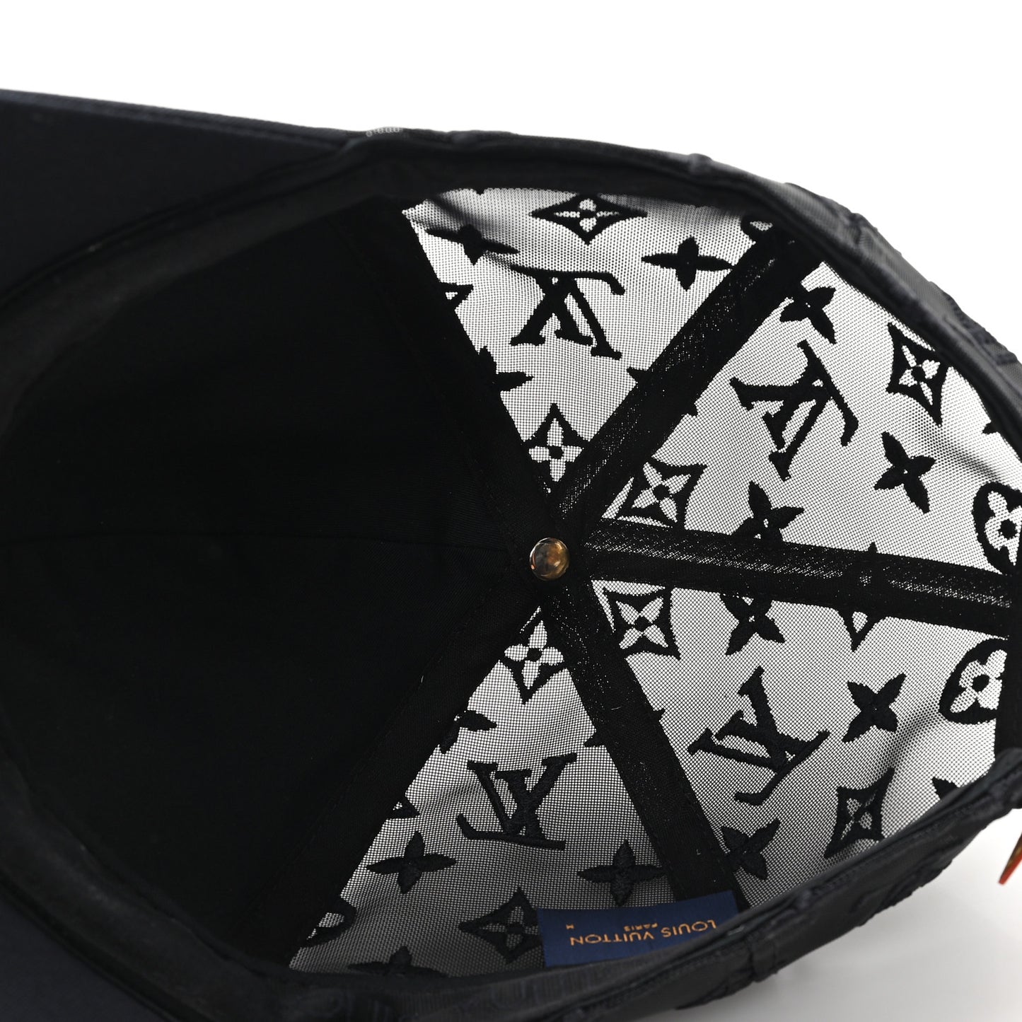 Monogram Mesh Cotton Cap M Black