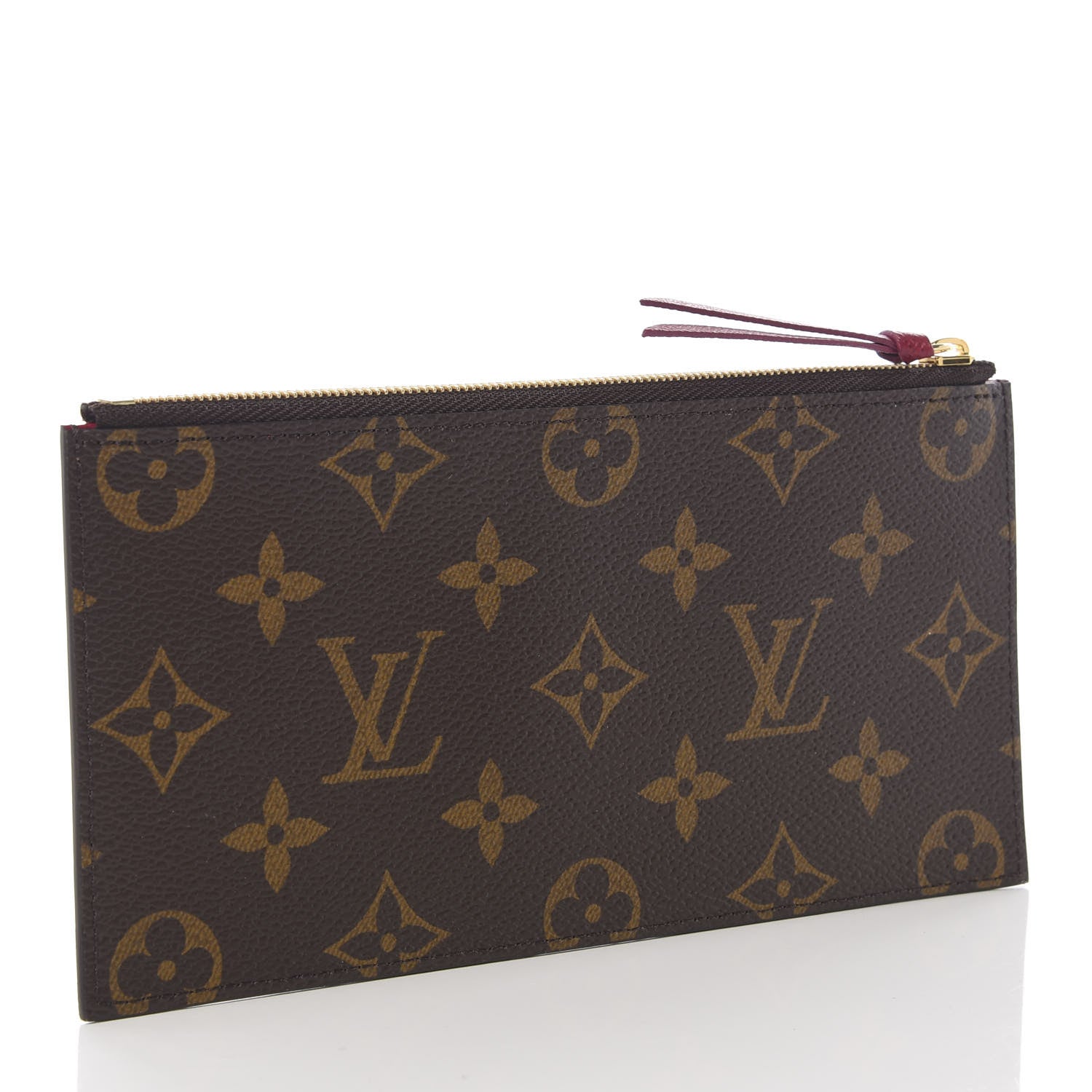 Louis Vuitton Monogram Felicie Chain Wallet Zippered Insert Fuchsia 2 of 6