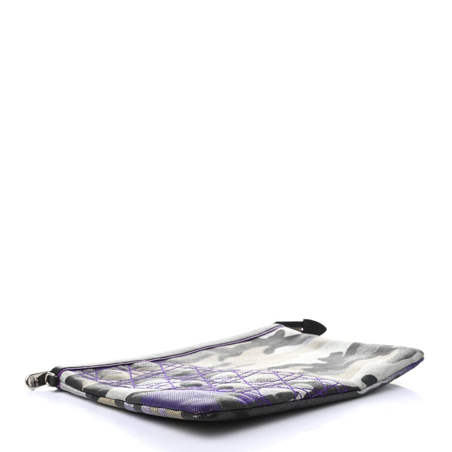 Christian Dior Canvas Camouflage Anselm Reyle Zip Pouch 4 of 7