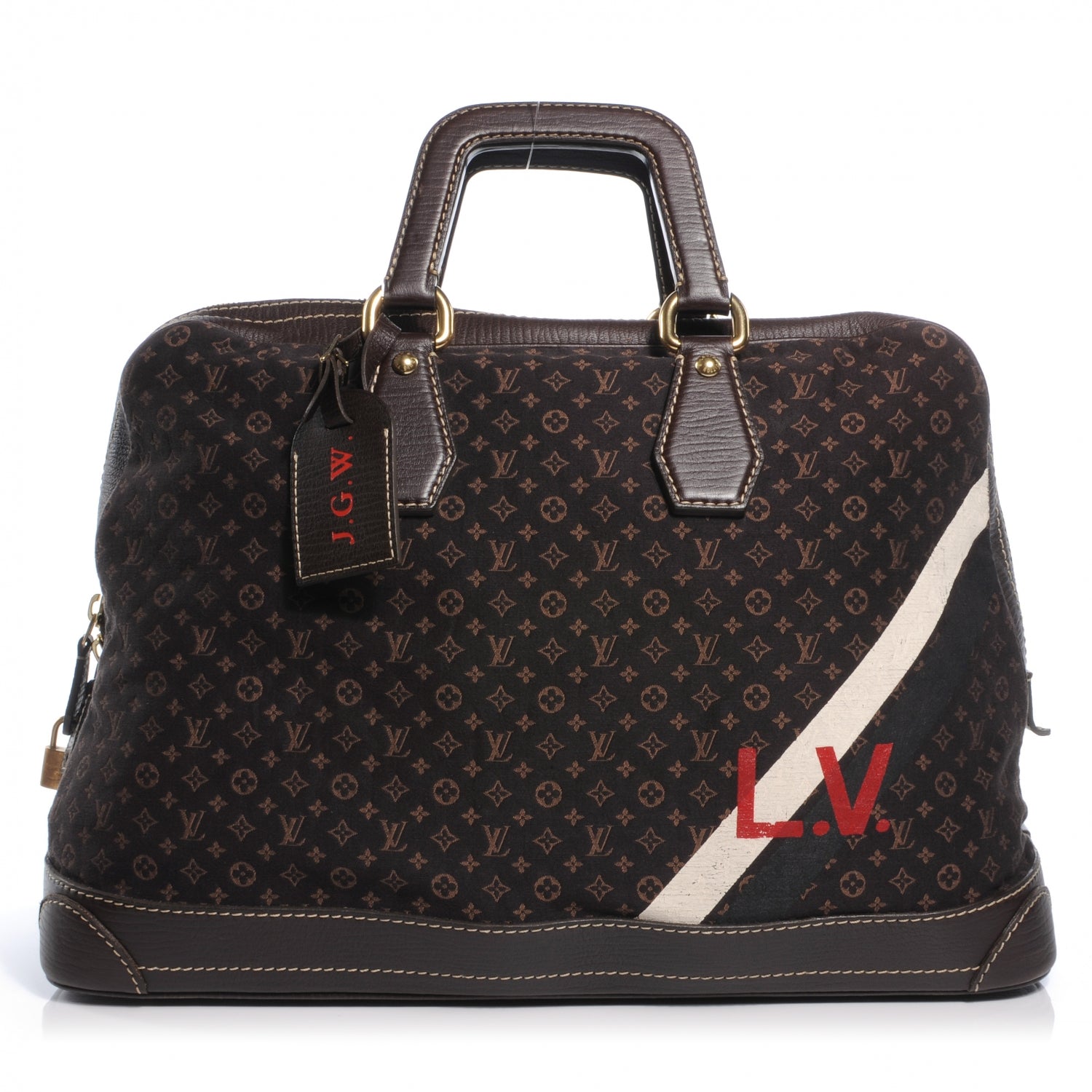 Louis Vuitton Mini Lin Initiales Isfahan Ebene Carryall 1 of 7