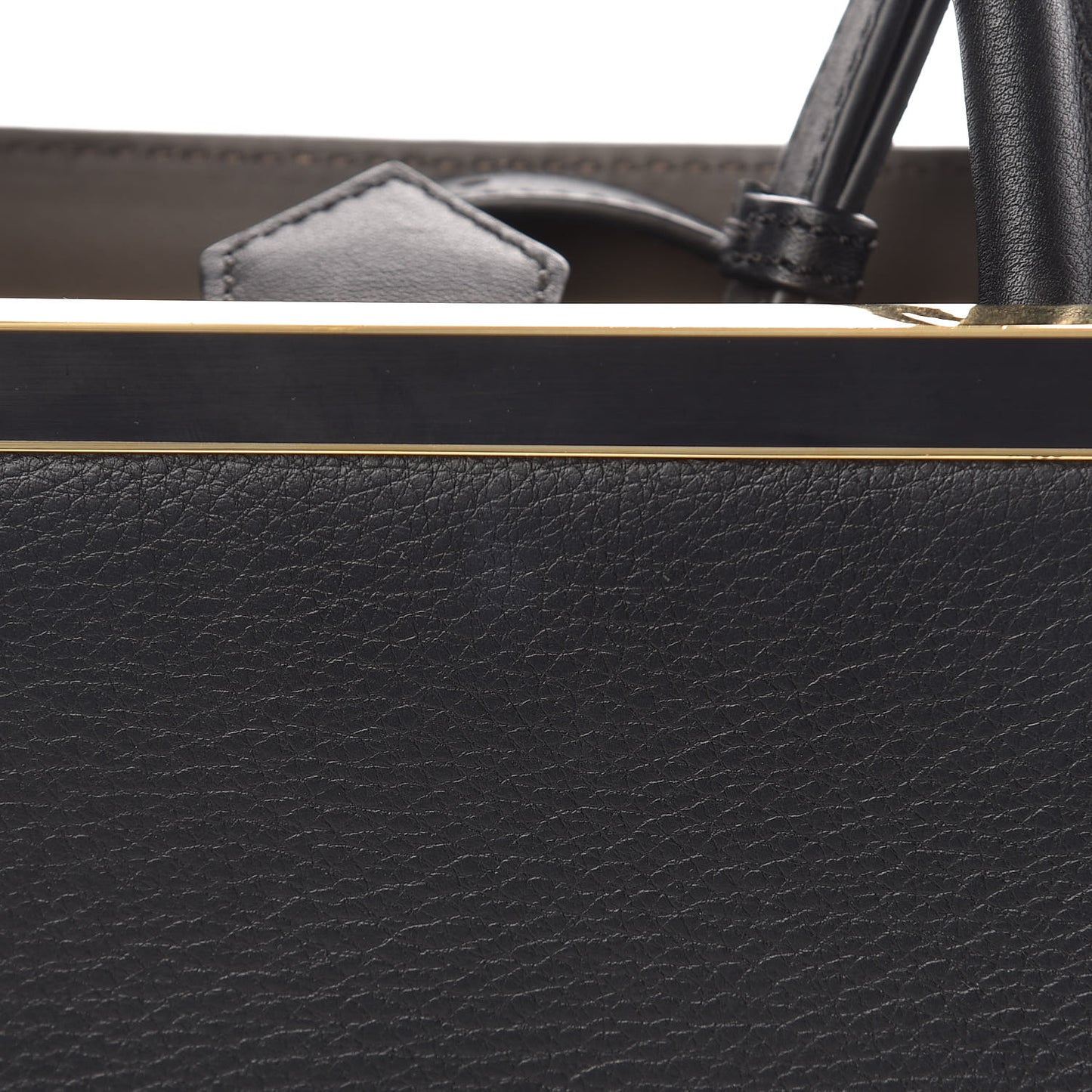 Vitello Dolce Century Petite 2Jours Tote Black Carbone