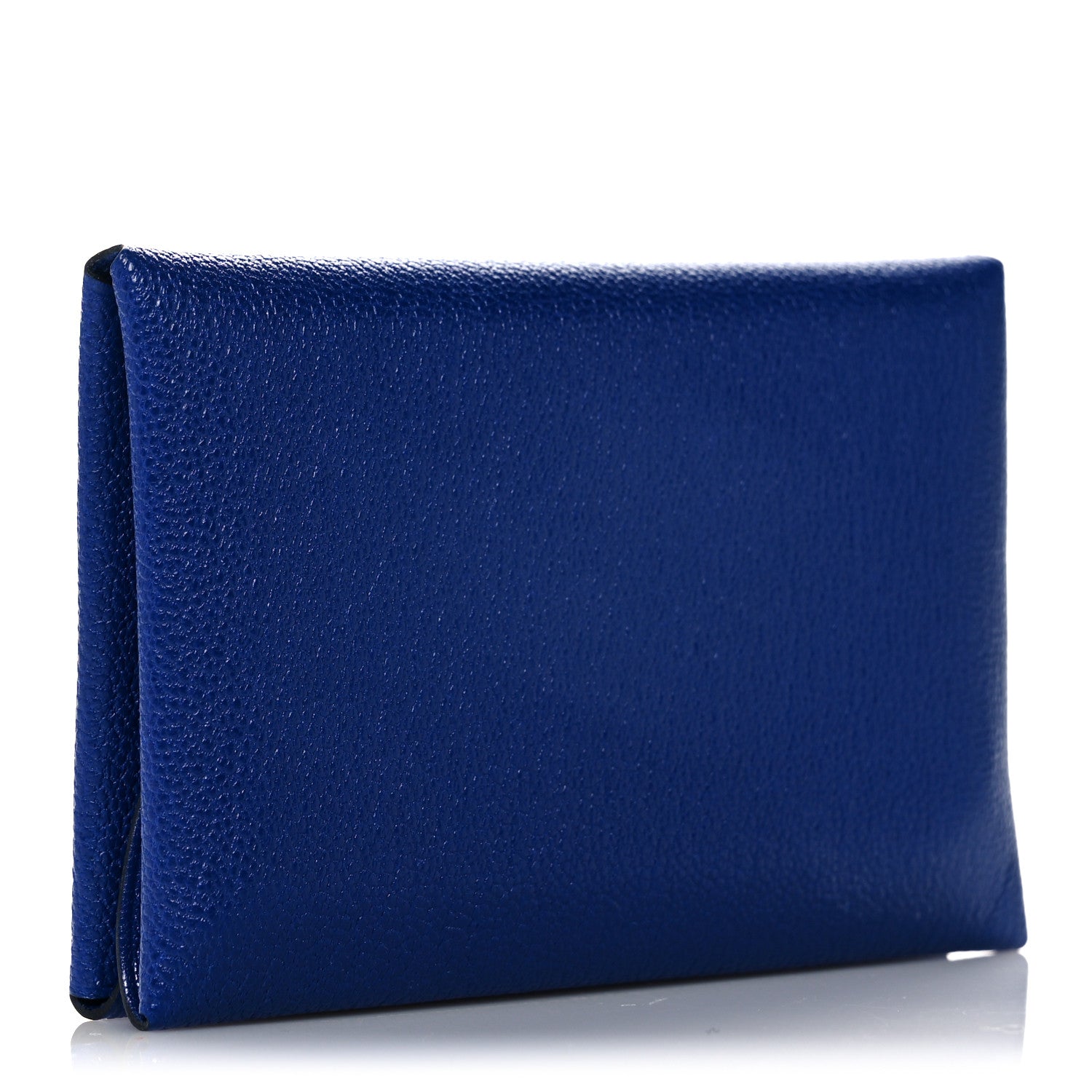 Hermes Chevre Mysore Calvi Duo Card Case Bleu Electrique 3 of 10