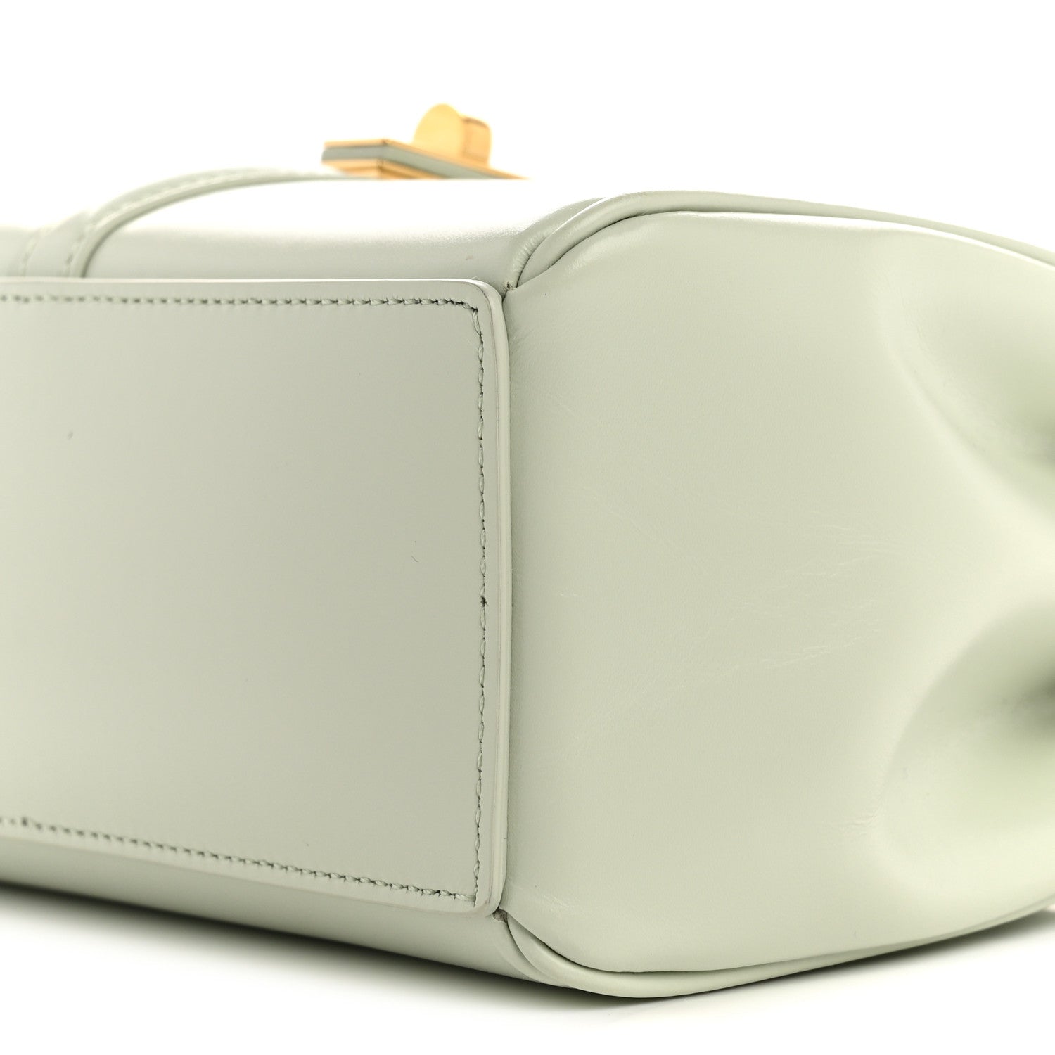 Celine Satinated Calfskin Mini 16 Top Handle Bag Jade 11 of 15