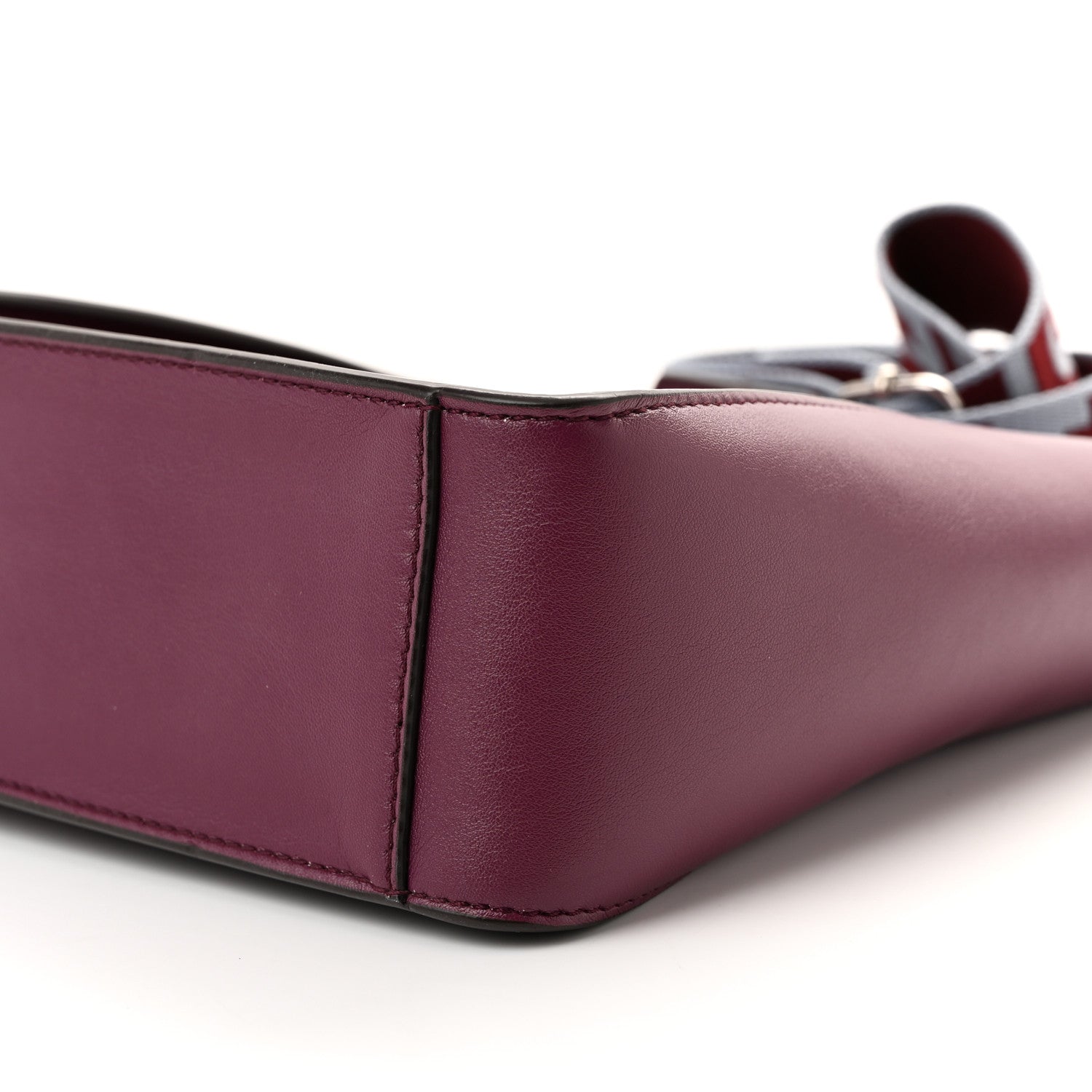 Stella McCartney Eco Alter Nappa Perforated Logo Mini Crossbody Wine 9 of 9