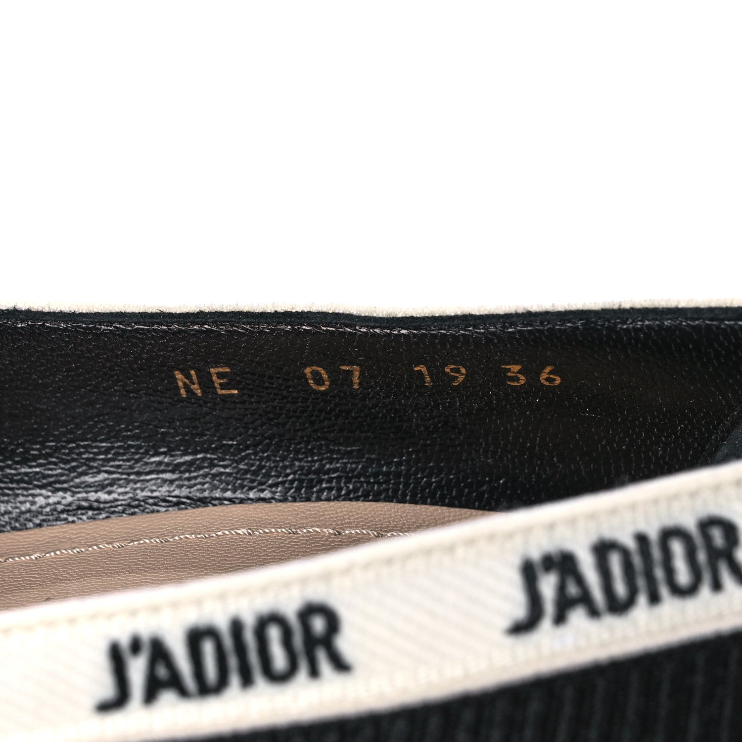 Christian Dior Technical Canvas Ribbon Embroidered J'Adior 100mm Pumps 36 Black 7 of 9