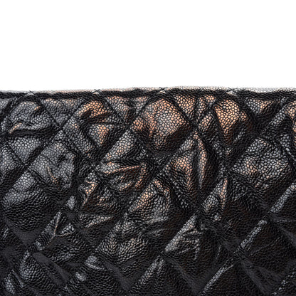 Chanel Crumpled Grained Calfskin Jumbo CC Crave Flap Black 9 of 14