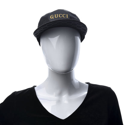 Gucci Monogram Textured Dollar Calfskin Zeno Baseball Hat M Black 2 of 8