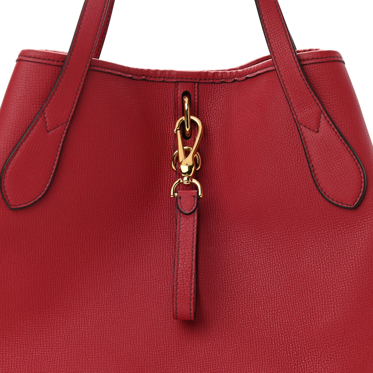 Burberry Grainy Calfskin Medium Honeybrook Tote Red 7 of 9