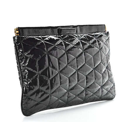 Miu Miu Patent Quilted Clutch Black 3 of 7