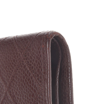 Chanel Caviar Stitched French Wallet Brown 15 of 18