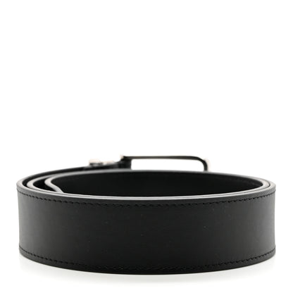 Louis Vuitton Calfskin 35mm Pont Neuf Belt 85 34 Black 2 of 6