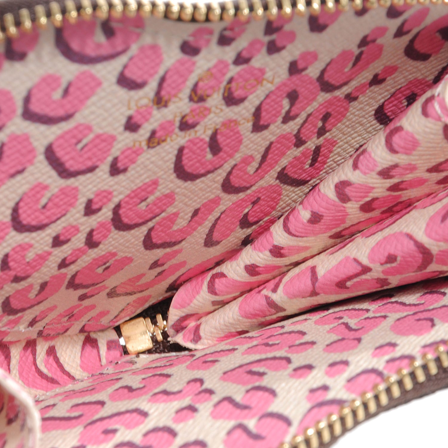 Louis Vuitton Monogram Leopard Coeur Heart Coin Purse Blanc Corail 6 of 8
