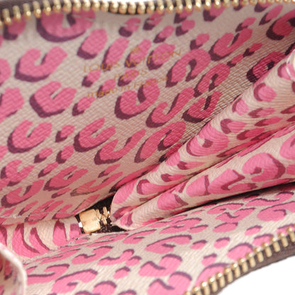 Louis Vuitton Monogram Leopard Coeur Heart Coin Purse Blanc Corail 6 of 8
