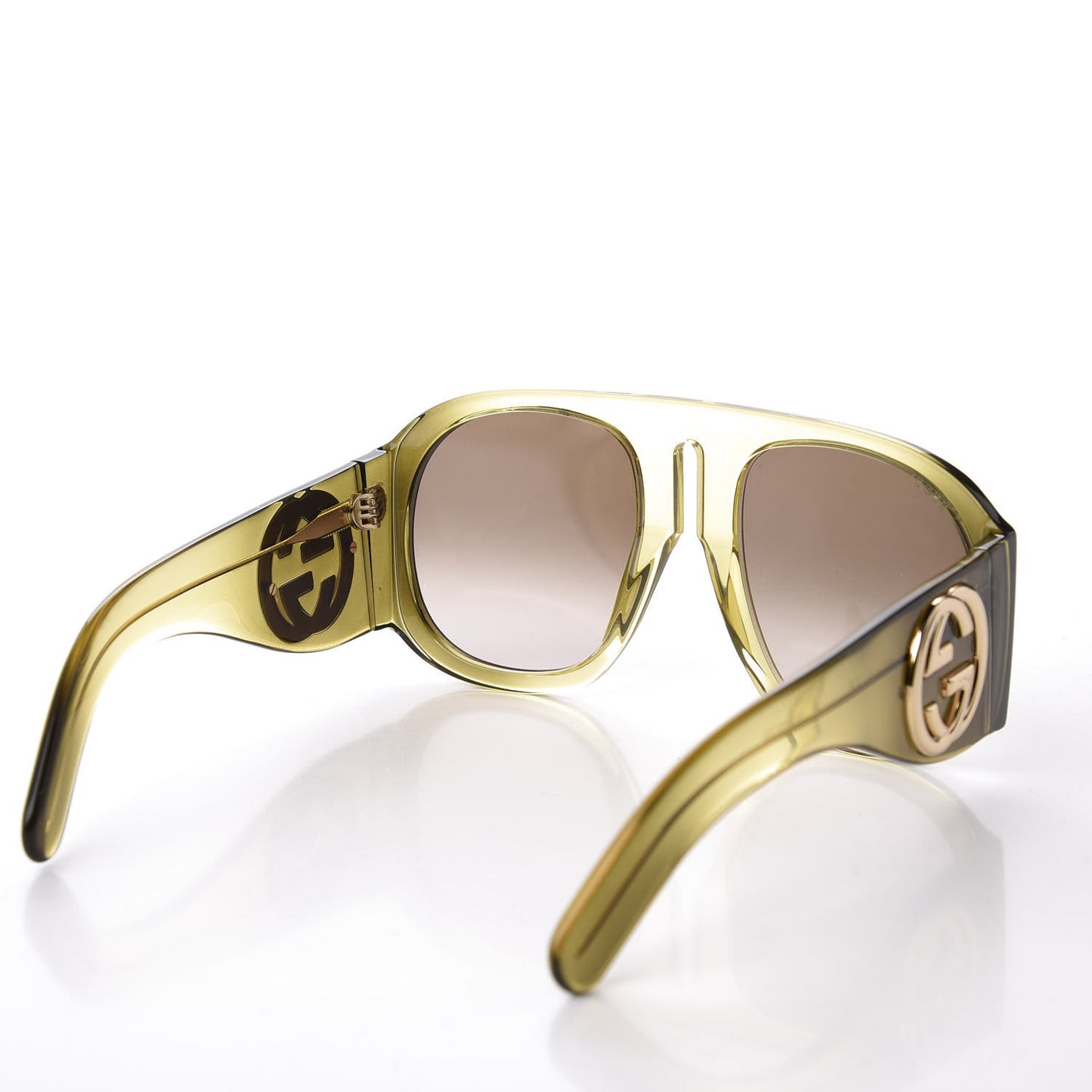 Oversized Aviator Sunglasses GG0152S Yellow