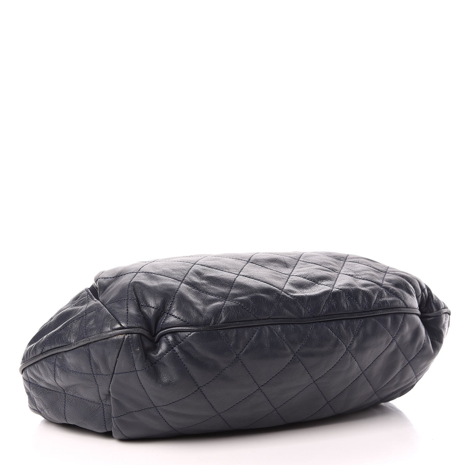 Chanel Calfskin Coco Pleats Hobo Dark Blue 1 of 9