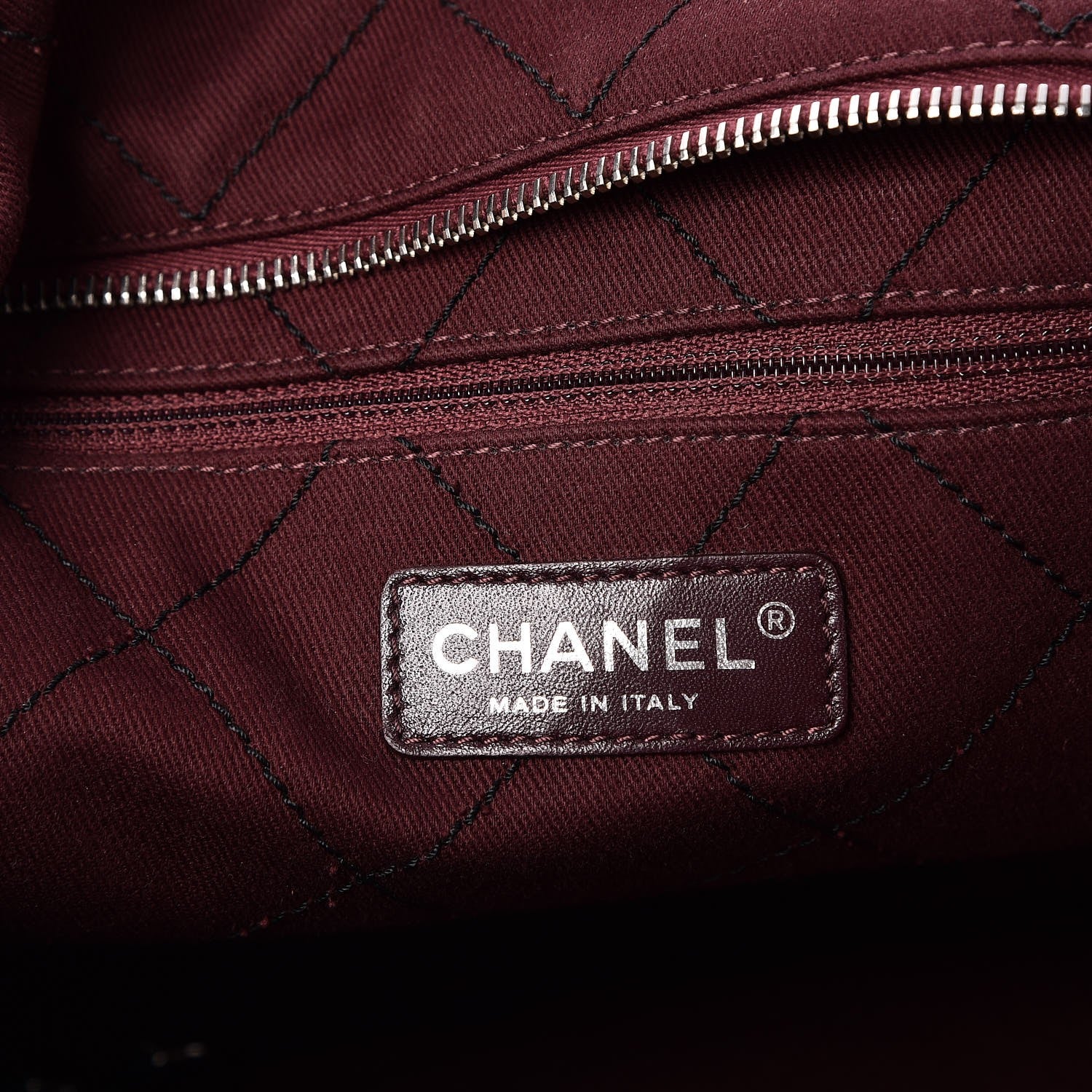 Chanel Grained Calfskin Quilted Small Daily Shopping Tote Black 6 of 9