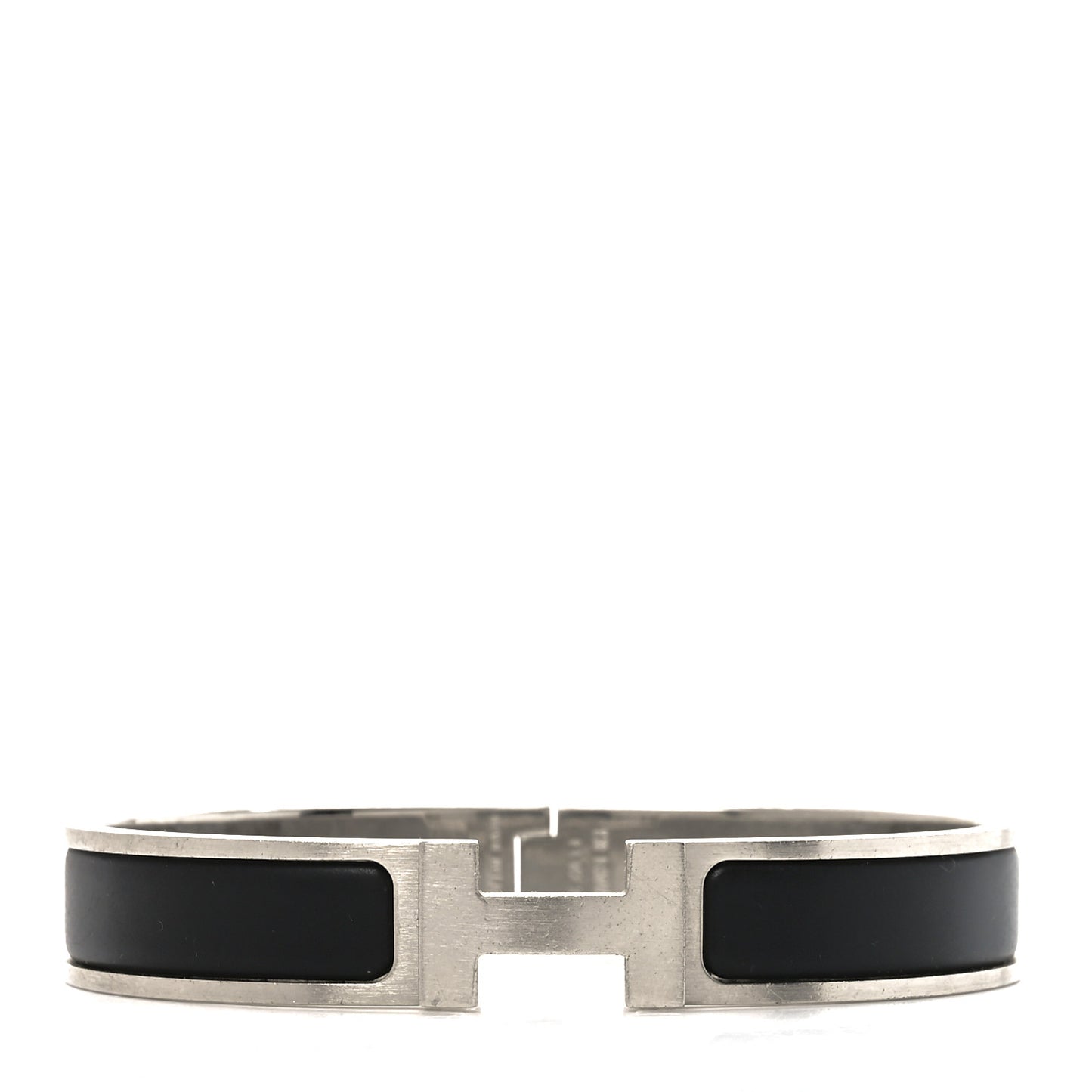 Matte Enamel Narrow Clic Clac HH Bracelet T6 Black