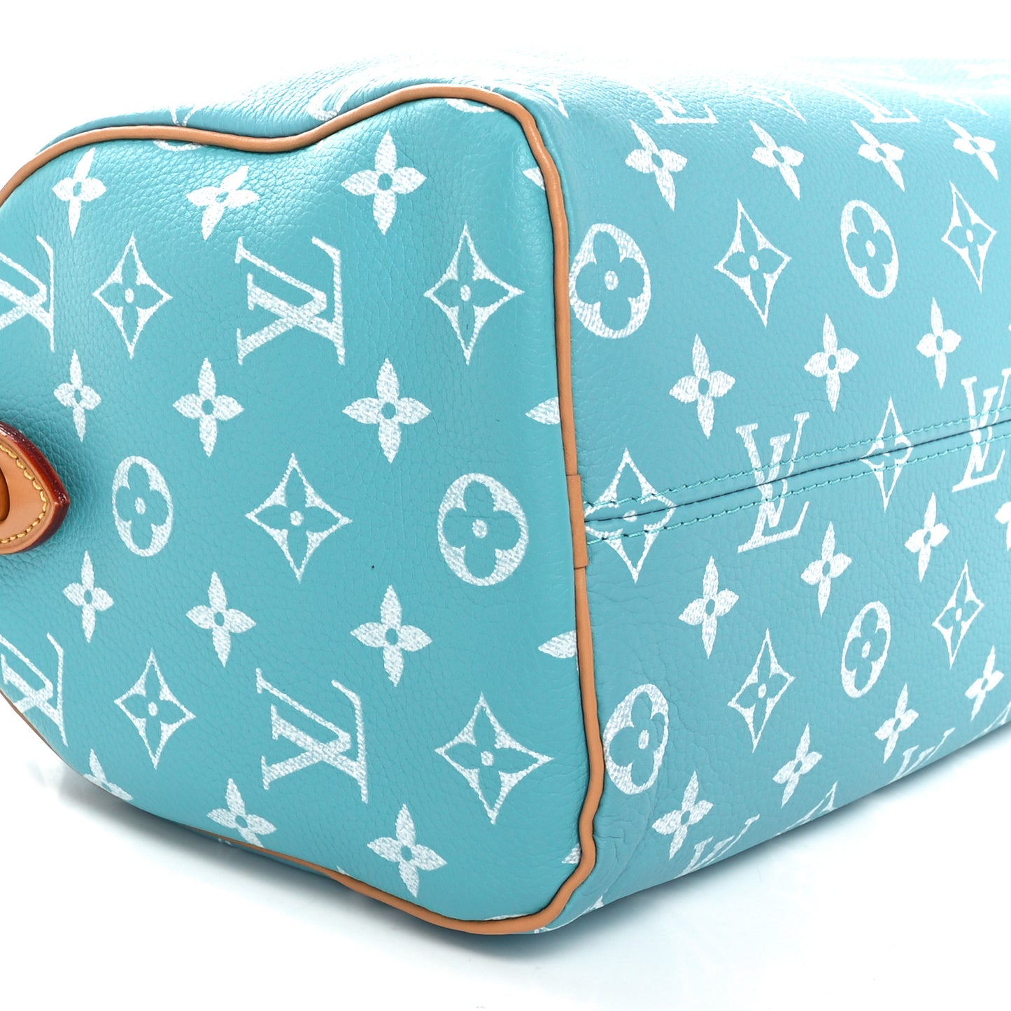 Calfskin Monogram Speedy P9 Bandouliere 25 Turquoise