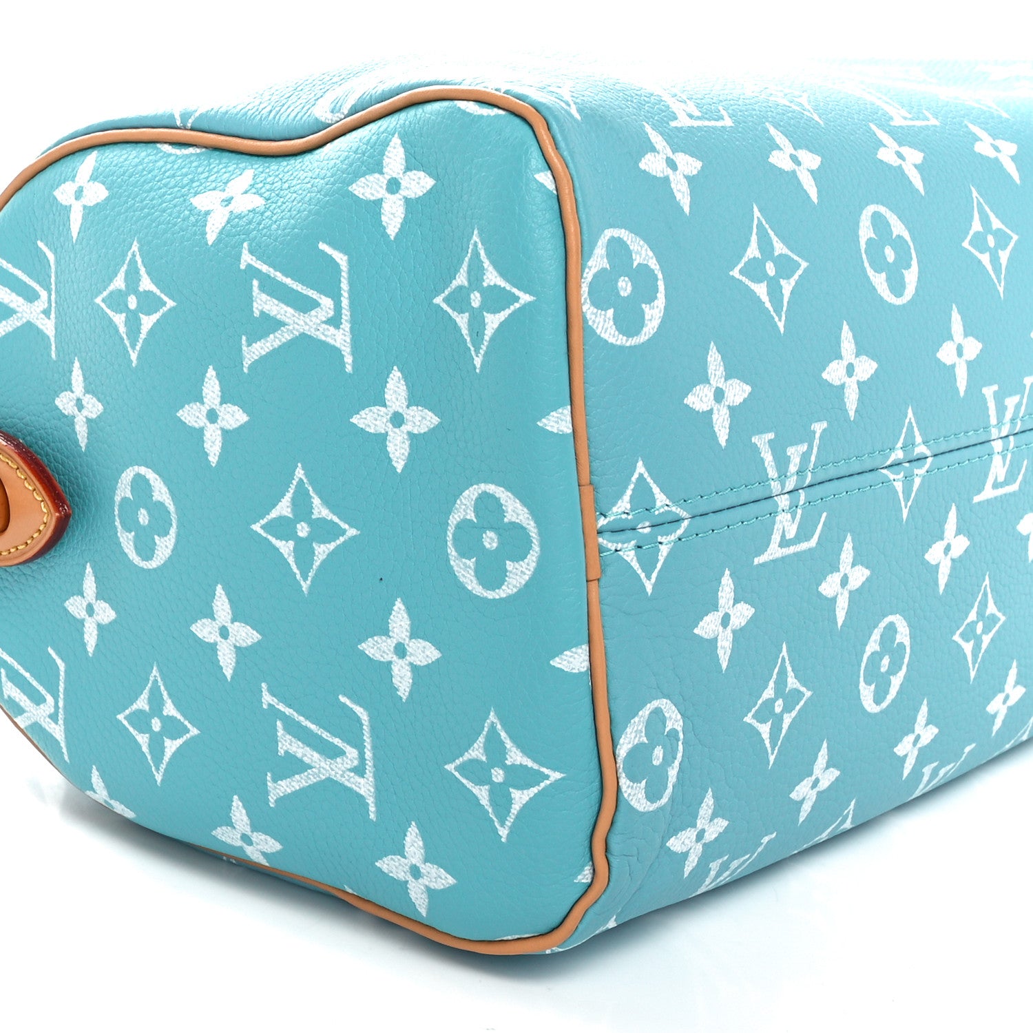 Louis Vuitton Calfskin Monogram Speedy P9 Bandouliere 25 Turquoise 11 of 12