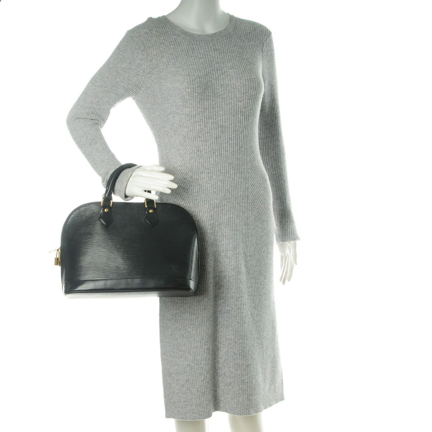 Louis Vuitton Epi Alma PM Black 2 of 8