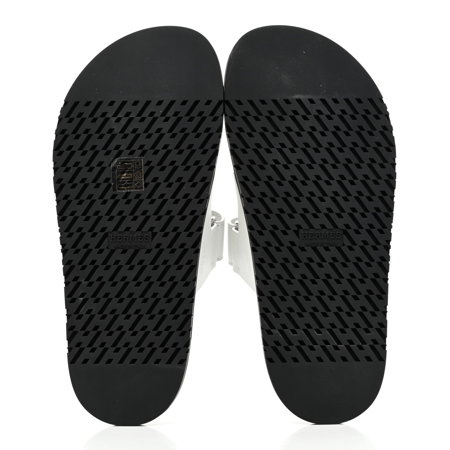 Hermes Calfskin Womens Chypre Sandals 37 White 5 of 9