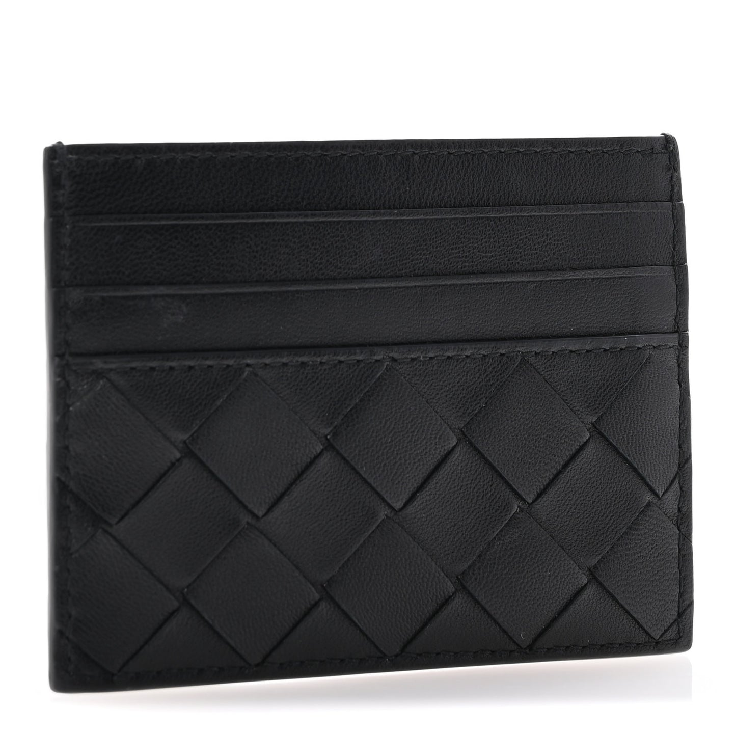 Nappa Intrecciato VN Card Case Black