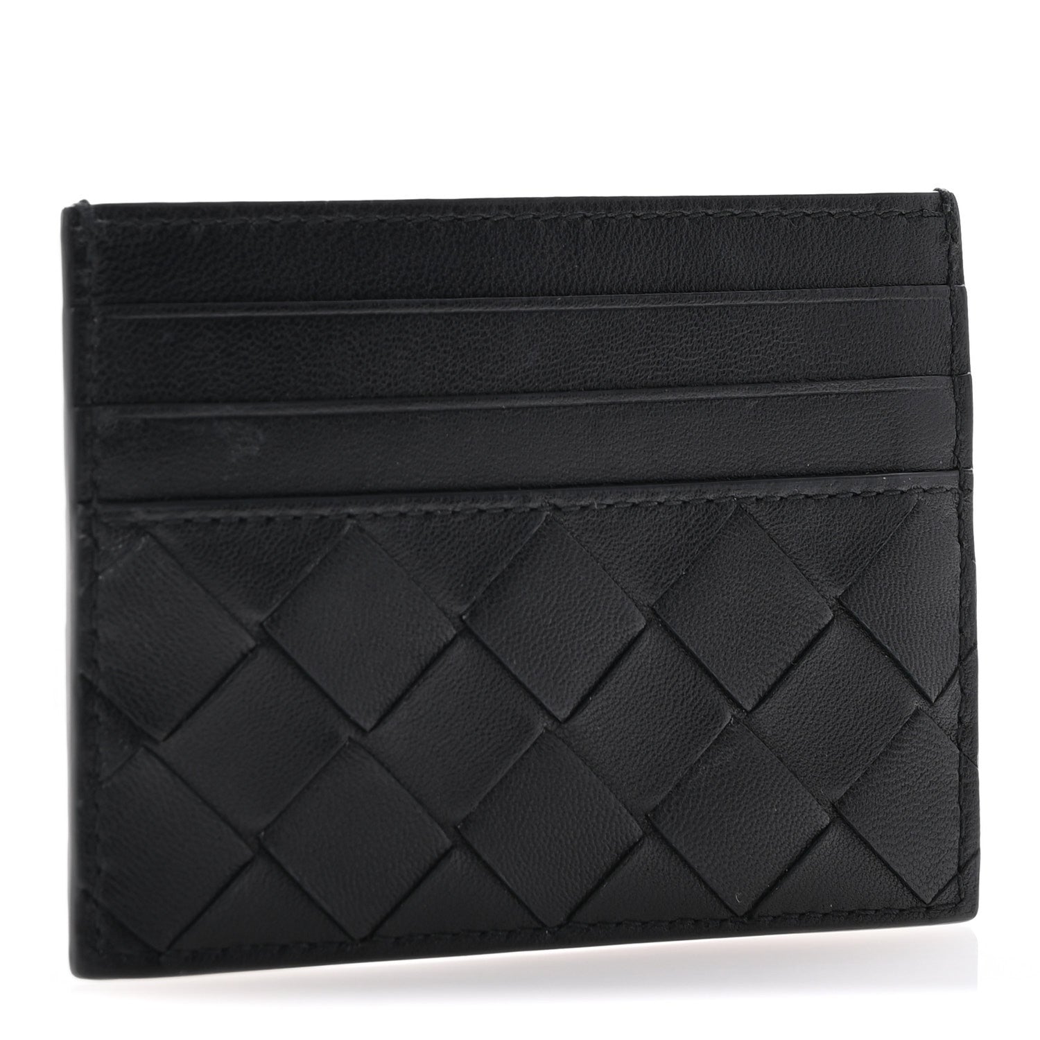 Bottega Veneta Nappa Intrecciato VN Card Case Black 3 of 11